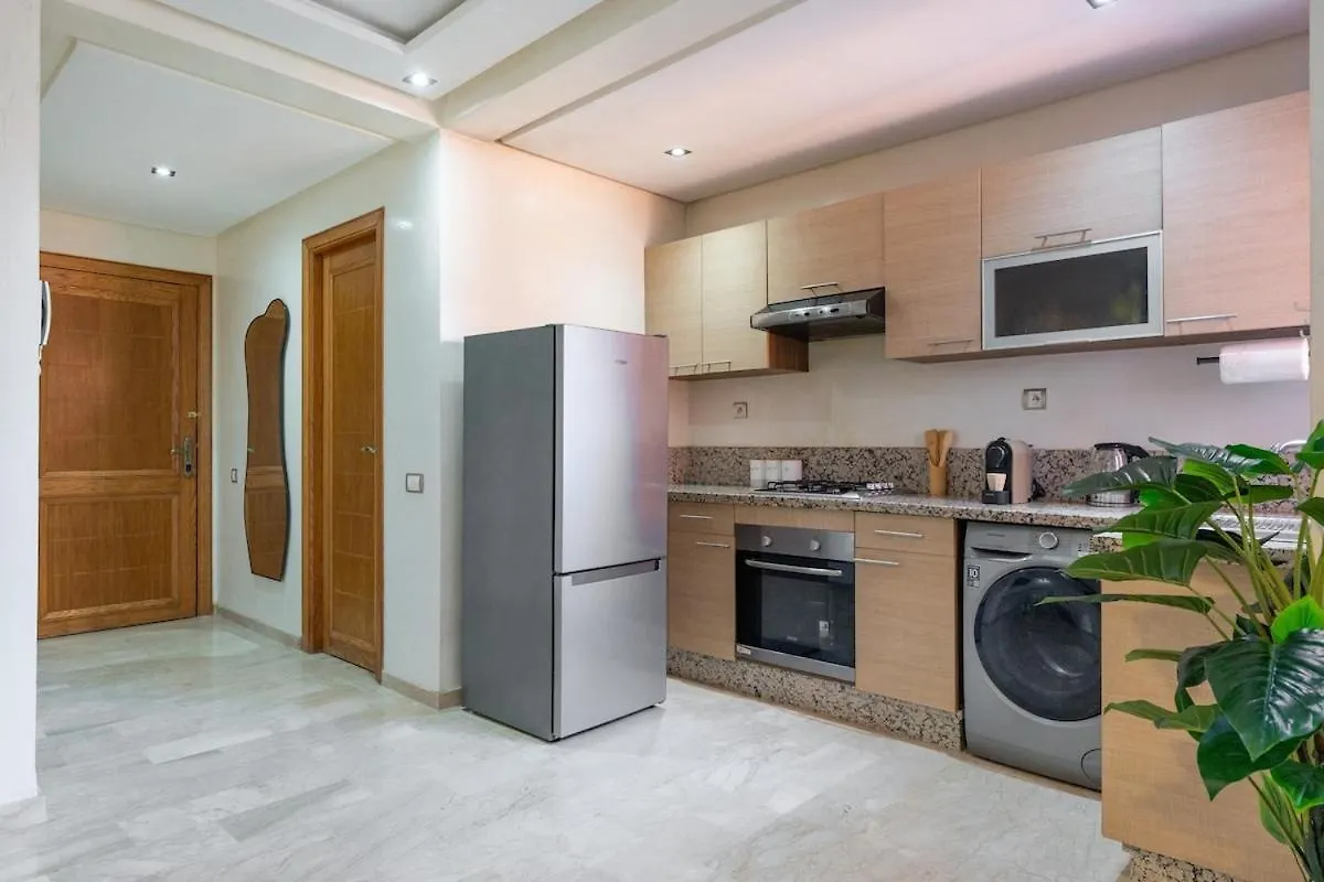 Downtown Gueliz Modern 1Br Ac, Fast Wifi , Parking Apartment Marrakesh 0*,  Morocco